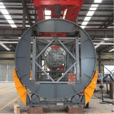 Large Automatic Turning Rolls ISO Tank Rotator 20ft 40ft Swap ISO Tank Container Rotation Machine
