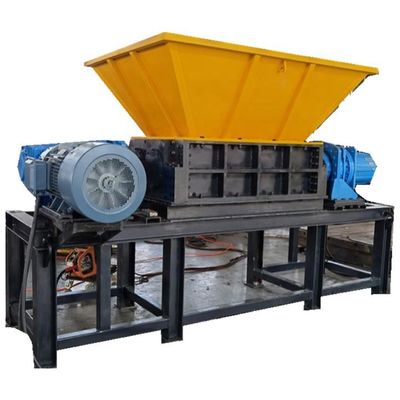 Automatic Control Rotary Cutter Double Shaft Shredder For Rubbers / Tubes