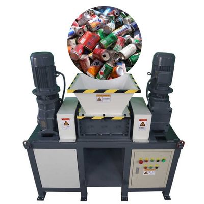 Twin Engines Metal Aluminium Shredder Crusher Machine Environmental Protection