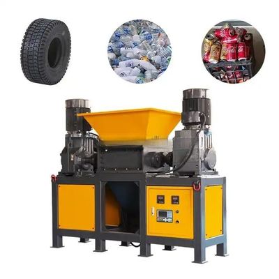 Multi Purpose Dual Axis Plastic PET Bottle Crusher Machine / Waste Recycling Crusher