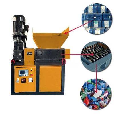 Solid Waste Plastic Drum Shredder Machine , Mini Rubber Tire Shredder Machine 380V