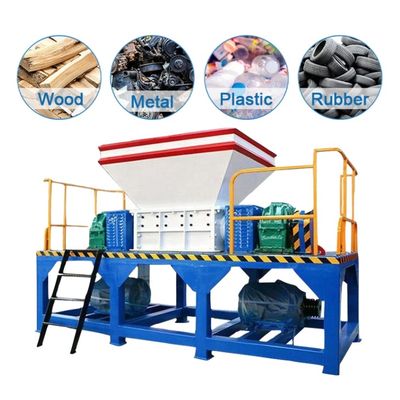 Industrial Waste Tire Shredder Double Shaft Rubber Recycling Shredder