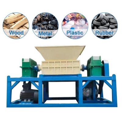 PLC Control Industrial Rubber Shredder Broken Aluminum Shredder Machine