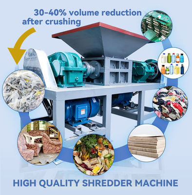 110-130kg/h Industrial Waste Paper Shredder Machine Portable Scrap Metal Shredding Machine