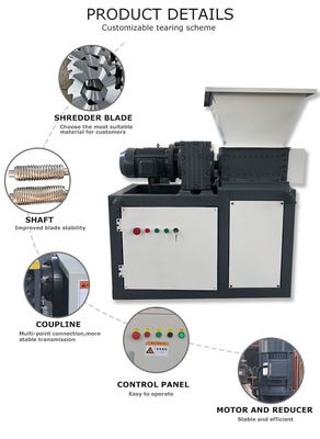 Kitchen Waste Shredder Machine For Plastic Recycling ISO Approved