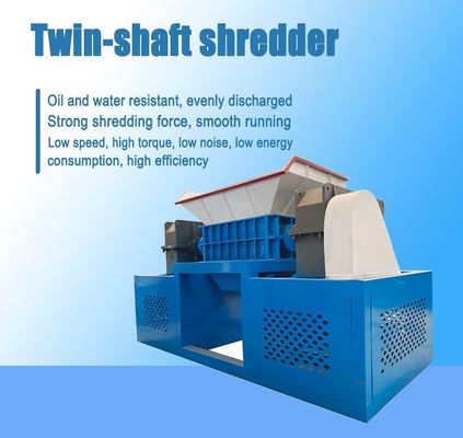 380V Heavy Duty Wood Shredder Machine Twin Shaft Wooden Pallet Shredder