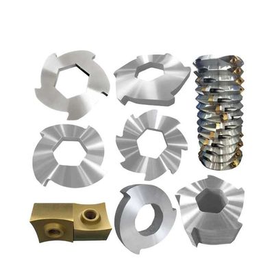 Plastic Garbage Wood Metal Single Shaft Shredder Blades Drop Point Type