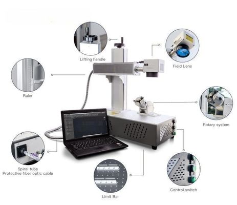 JPT 3D Portable Fiber Laser Marker Jewelry Stainless Steel Laser Marking Machine 20w