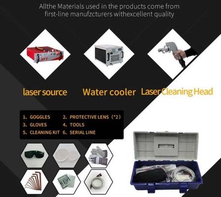 Portable Fiber Laser Cleaning Machine 2000W For Rust Paint Coating Paint Oil Dust Removing