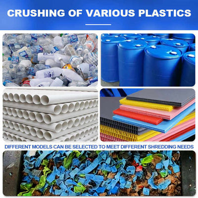 Mini Portable Plastic Shredder Machine Twin Shaft For Blade Hard Film
