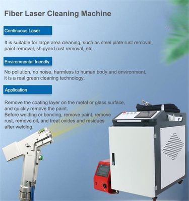 Metal Laser Cleaning Machine With 1500W Output Power And 4-6mm Collimated Spot Diameter