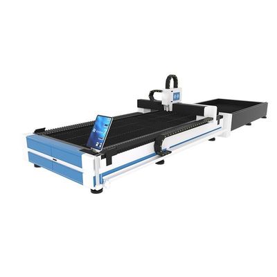 High Speed Fiber Laser Cutting Machine For Metal Sheet With Sheet Loading System Steel Fabrication