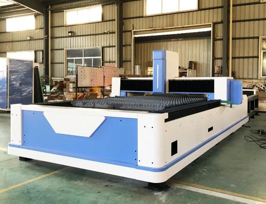 High Speed Fiber Laser Cutting Machine For Metal Sheet With Sheet Loading System Steel Fabrication