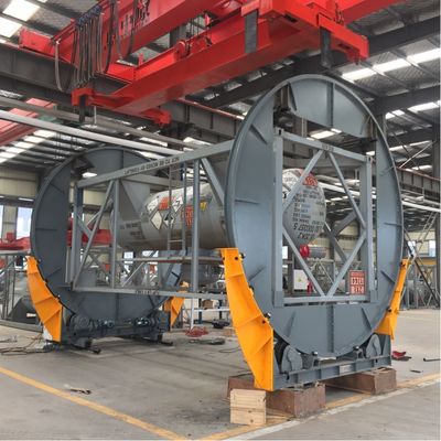 Large Automatic Turning Rolls ISO Tank Rotator 20ft 40ft Swap ISO Tank Container Rotation Machine