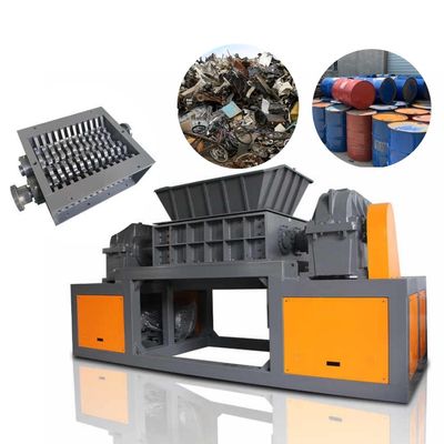 Portable Double Shaft Metal Shredder Machine High Power For Waste Recycling