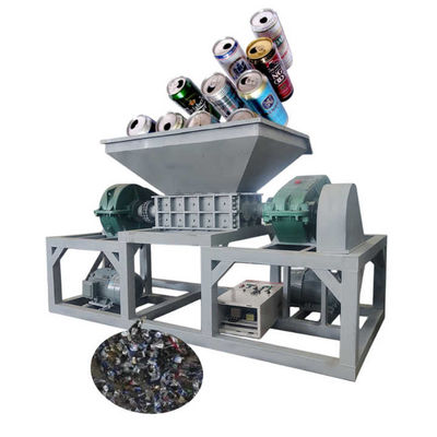 Food Waste Shredder Machine Big Capacity Twin Shaft Metal Scrap Crusher