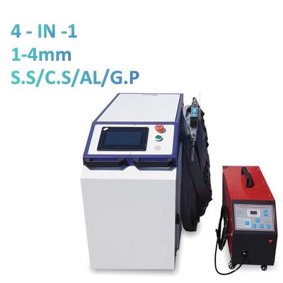 4 In 1 Continuous Wave Laser Welding Machine For Steel Metal Stainless Aluminum
